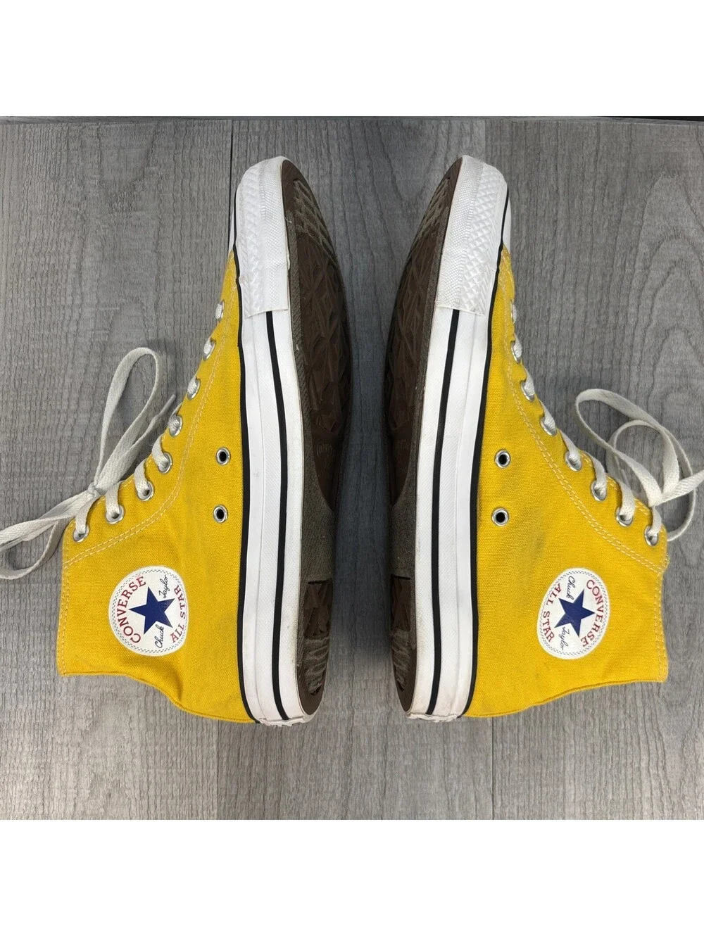 Converse Chuck Taylor Yellow High Tops M8 W10